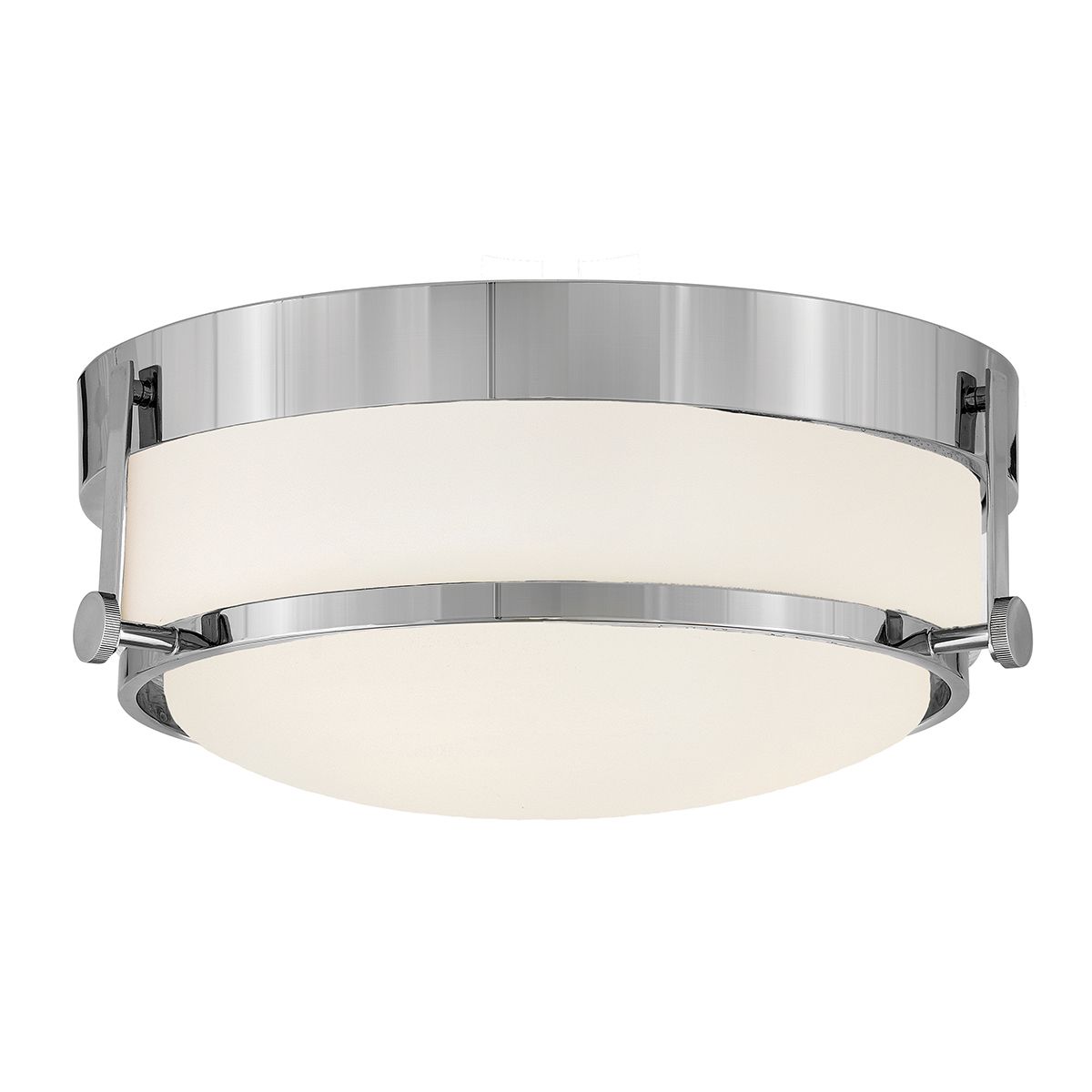 Harper 3-flammige Deckenleuchte - Poliertes Chrom, Stahl, Opalglas - Elsteadlighting - leuchtengrosshandel24