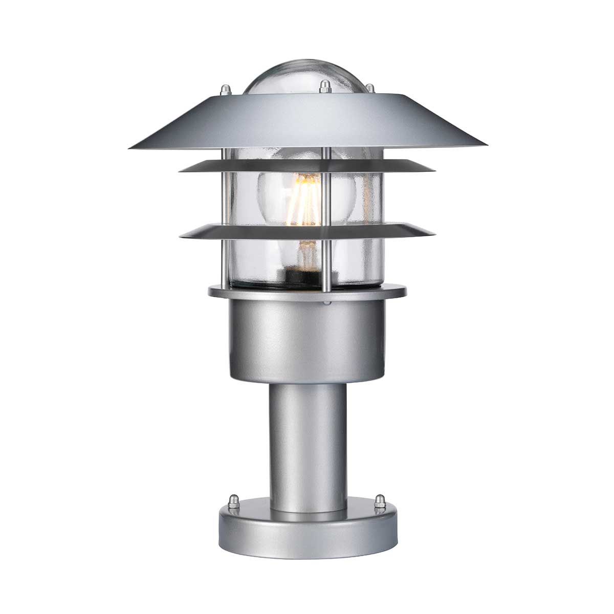 Helsingor 1 - flammige Sockellaterne - Silber - Elsteadlighting - HELSINGOR - PED