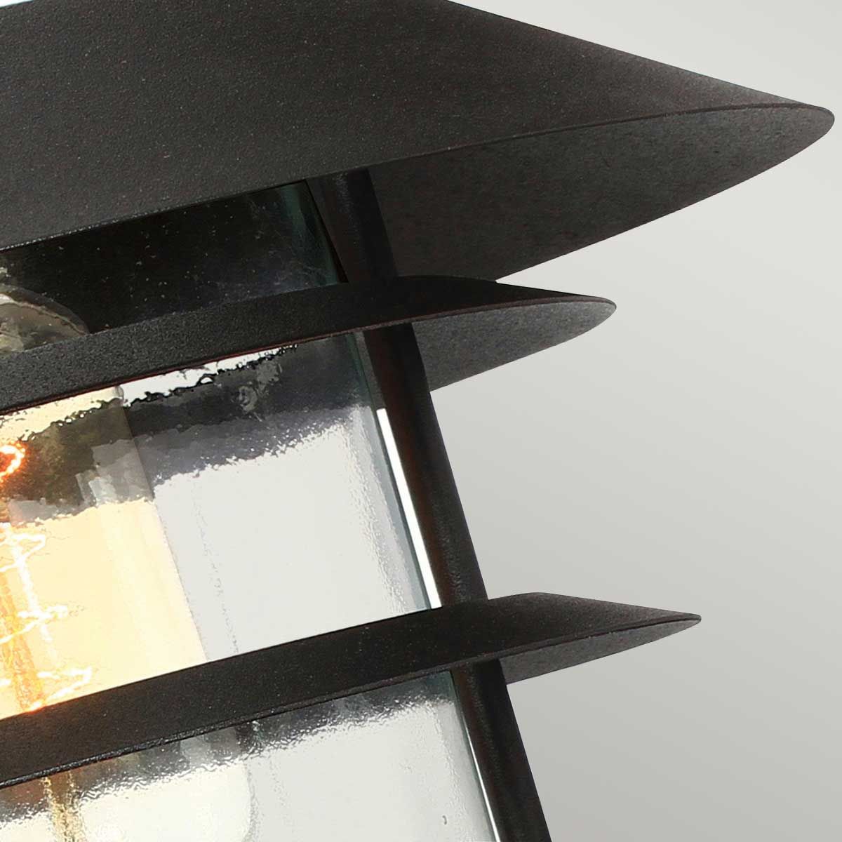 Helsingor 1 - flammige Wandlaterne - Schwarz - Elsteadlighting - HELSINGOR - BK