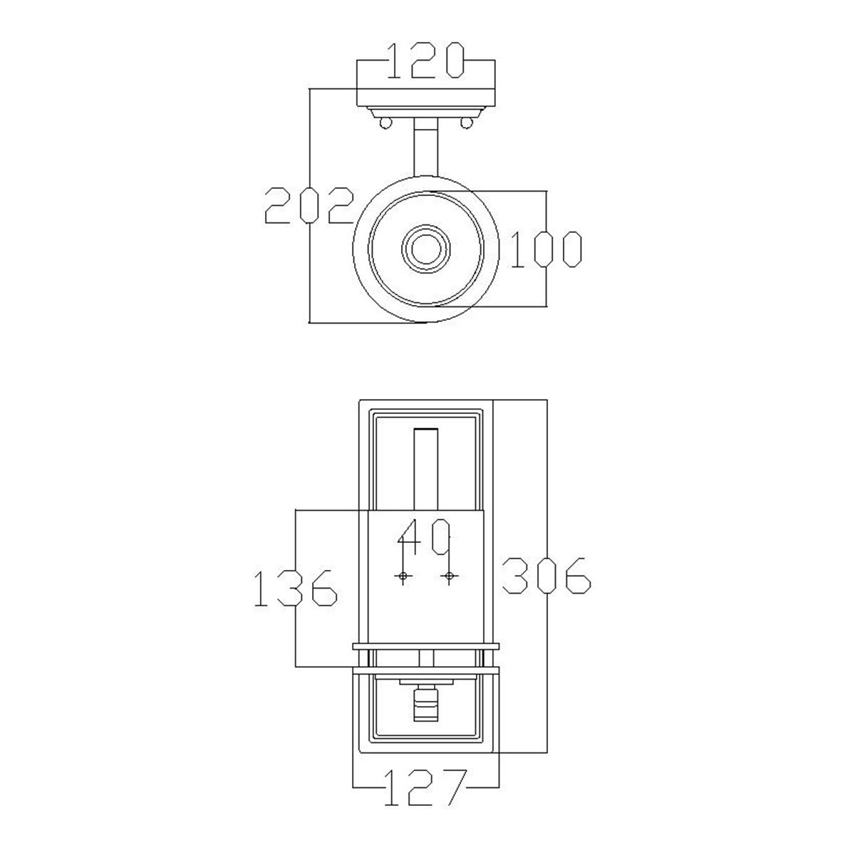 Hendrik 1-flammige Wandleuchte - Poliertes Chrom - Elsteadlighting - leuchtengrosshandel24