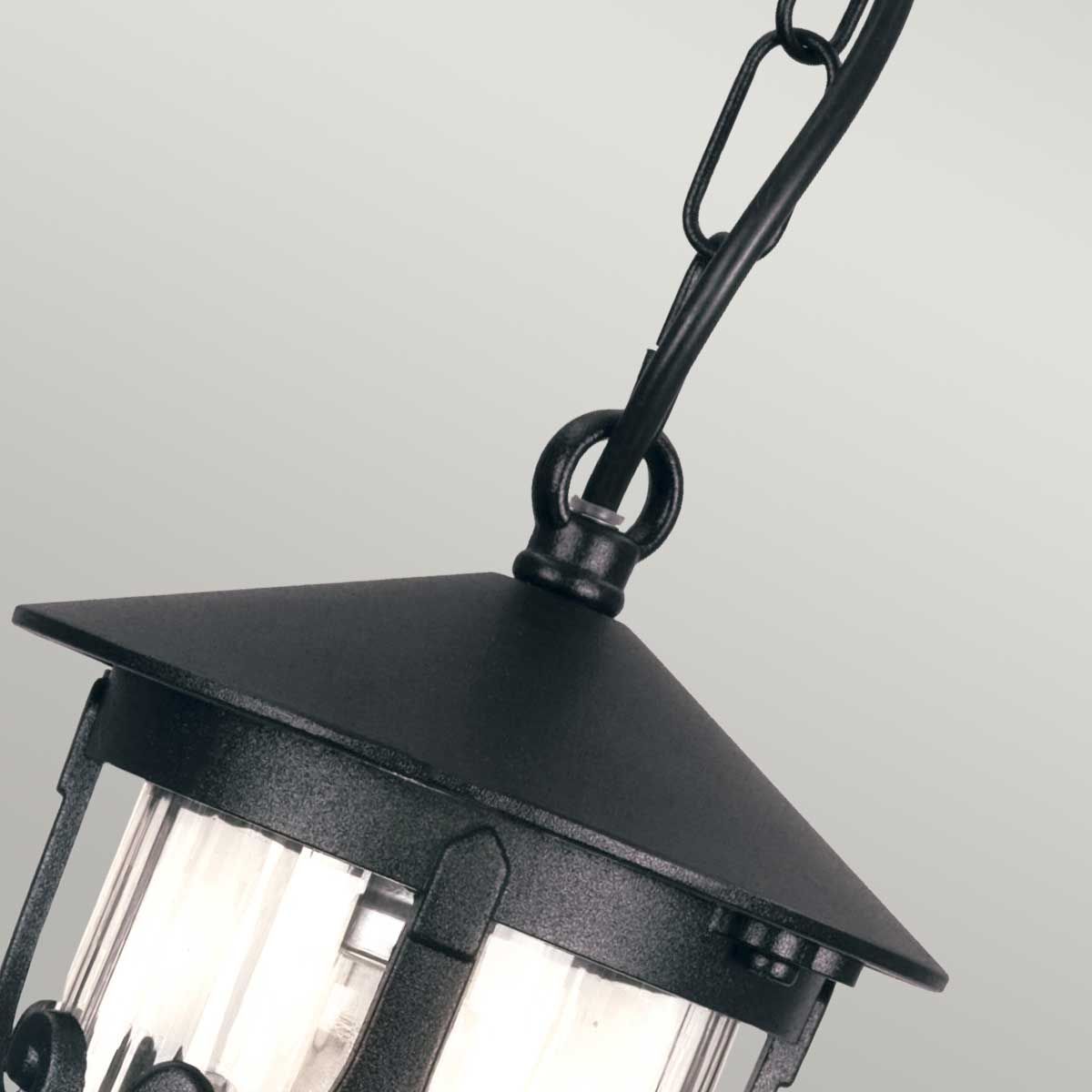 Hereford Veranda - Kettenlaterne mit 1 Licht, Schwarz - Elsteadlighting - BL13B - BLACK