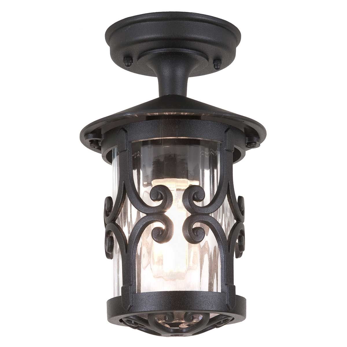 Hereford Verandalaterne mit 1 Licht, Schwarz - Elsteadlighting - BL13A - BLACK