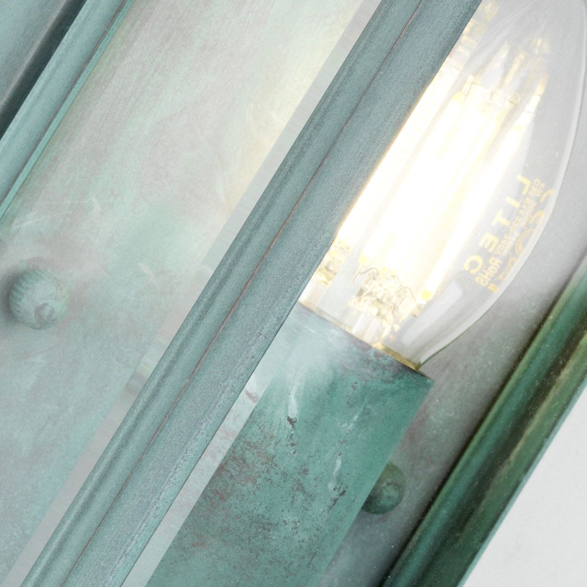 Holborn Kleine Halblaterne mit 1 Licht - Grünspan - Elsteadlighting - HL7 - S - VDG