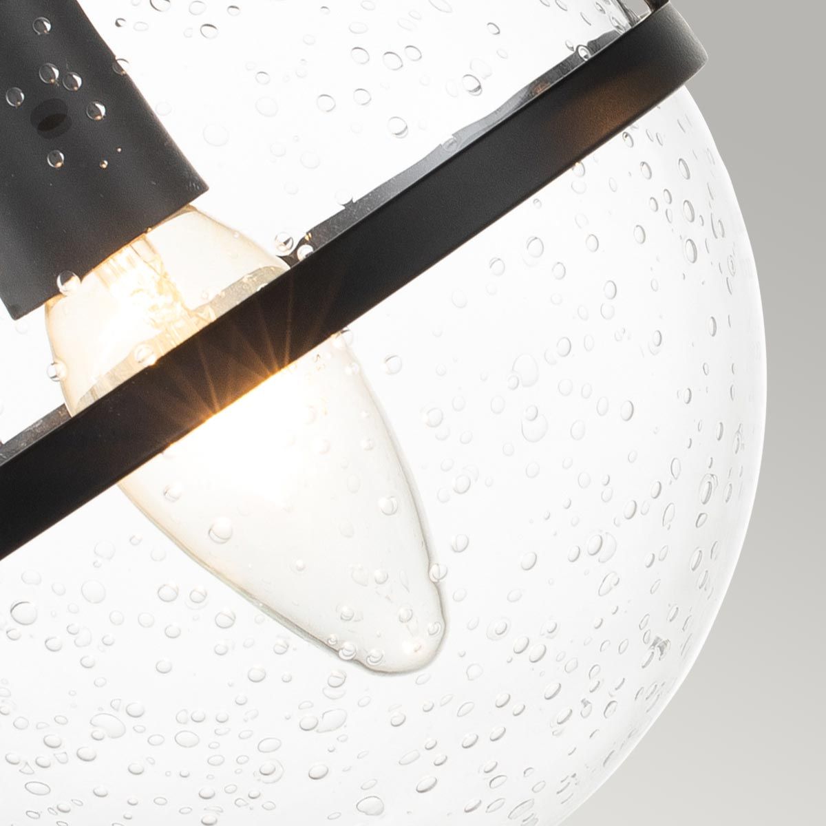 Hollis 2-flammige Wandleuchte - Schwarz, Stahl, klares Saatglas - Elsteadlighting - leuchtengrosshandel24