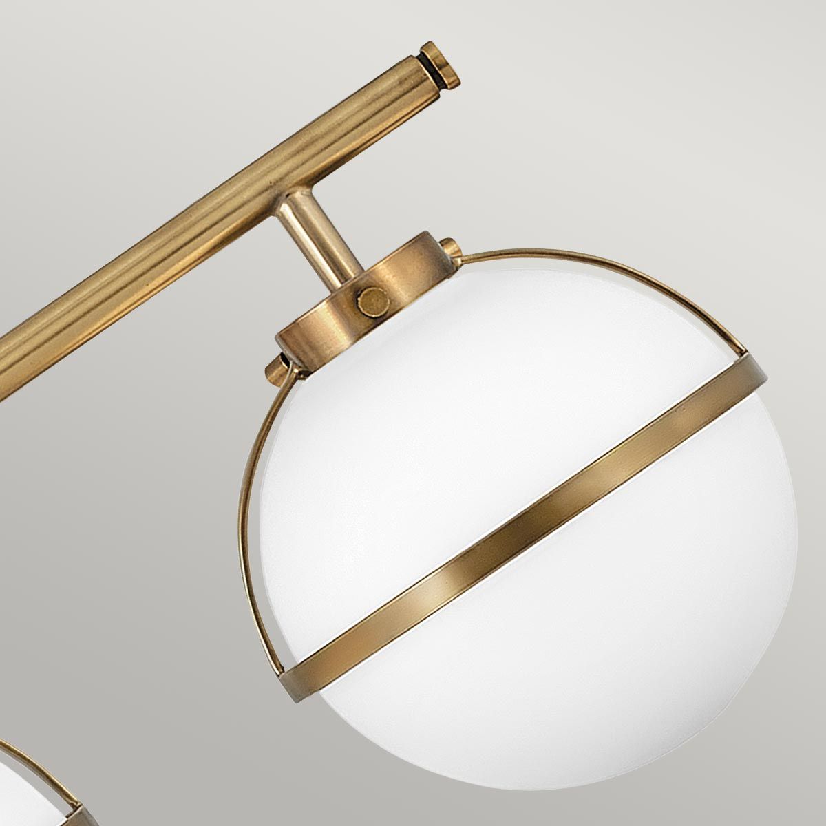 Hollis 3-flammige Wandleuchte - Heritage Messing, Stahl, klares Saatglas - Elsteadlighting - leuchtengrosshandel24