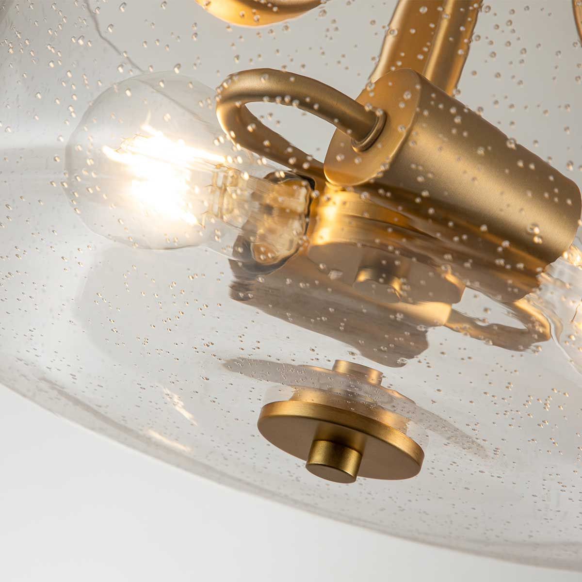 Hollister 2-flammige Halbeinbauleuchte - Gebürstetes Messing - Elsteadlighting - leuchtengrosshandel24