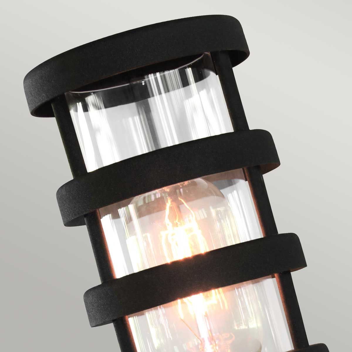 Hornbaek 1 - flammige Sockellaterne - Schwarz - Elsteadlighting - HORNBAEK - PED