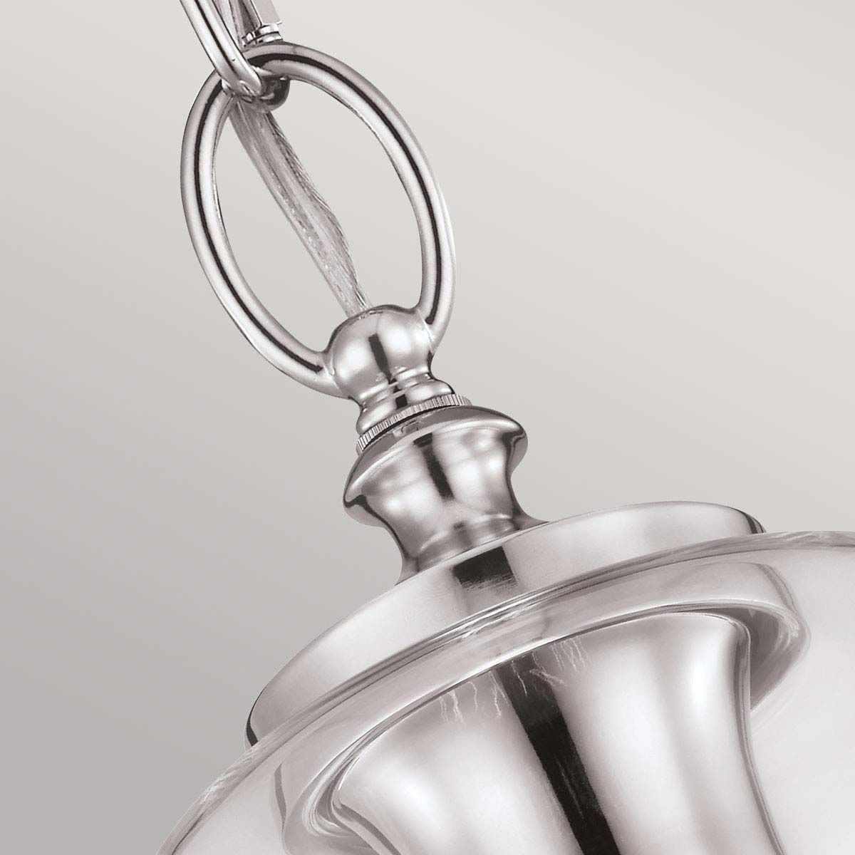 Hounslow Pendelleuchte mit 1 Licht, poliertes Nickel – poliertes Nickel - Elsteadlighting - leuchtengrosshandel24