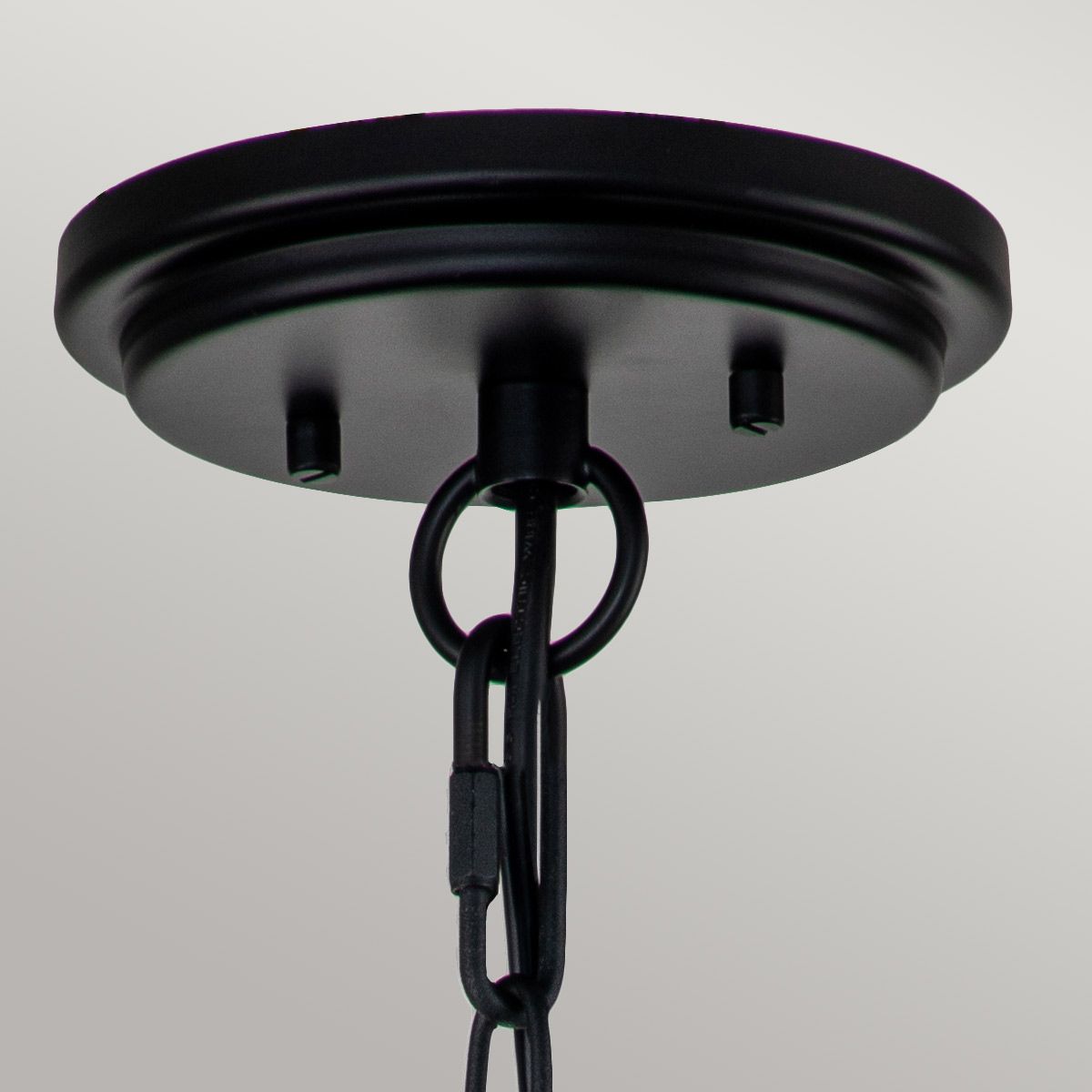 Huntersfield 1 - flammige kleine Kettenlaterne - Schwarz - Elsteadlighting - HK - HUNTERSFIELD8 - S - BK