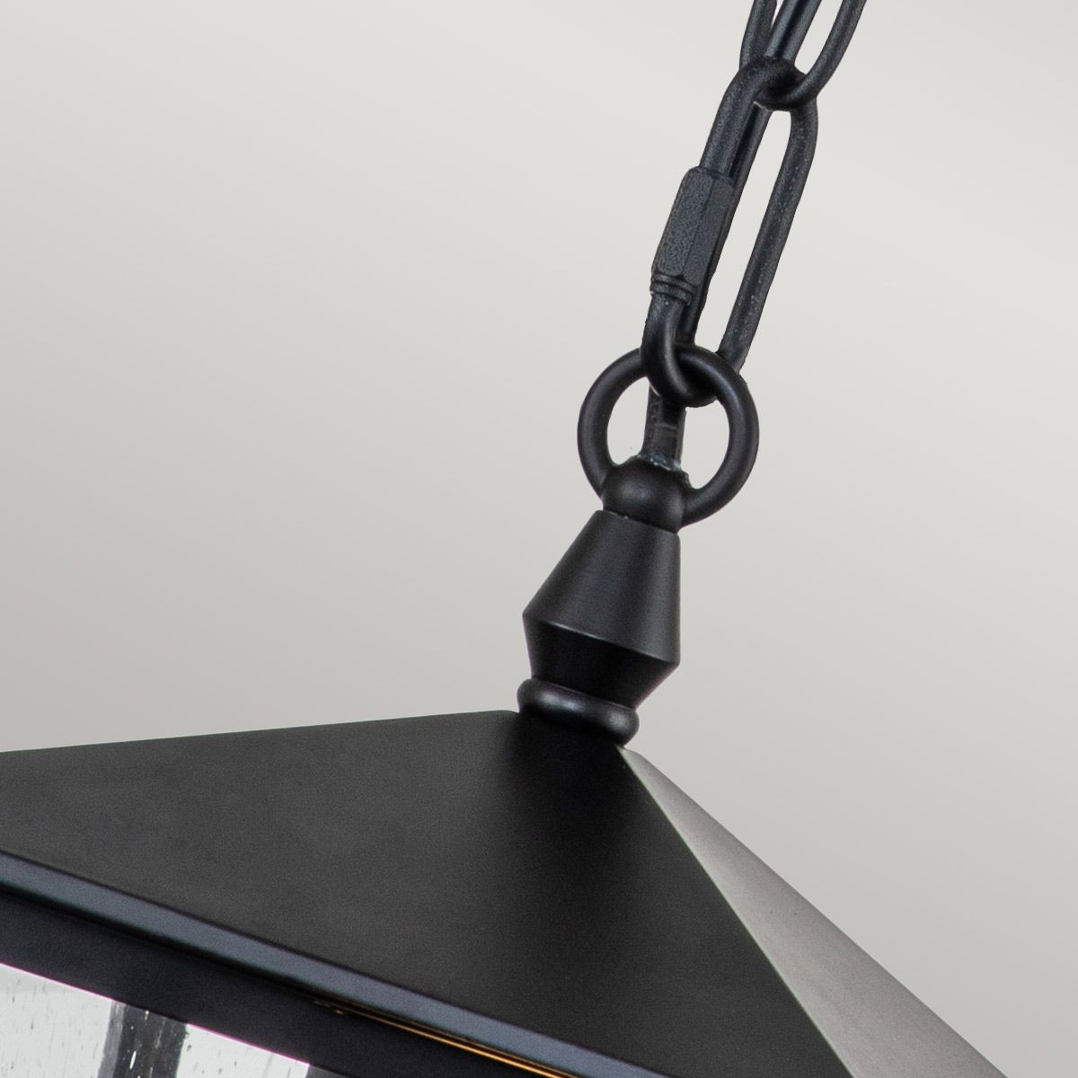 Huntersfield 1 - flammige kleine Kettenlaterne - Schwarz - Elsteadlighting - HK - HUNTERSFIELD8 - S - BK