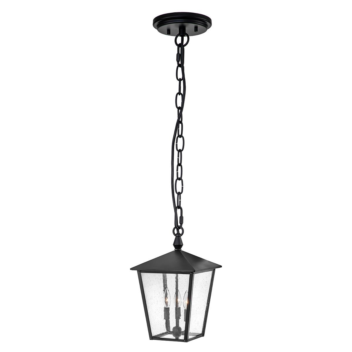 Huntersfield Kettenlaterne mit 3 Lichtern, groß, Schwarz - Elsteadlighting - HK - HUNTERSFIELD8 - L - BK
