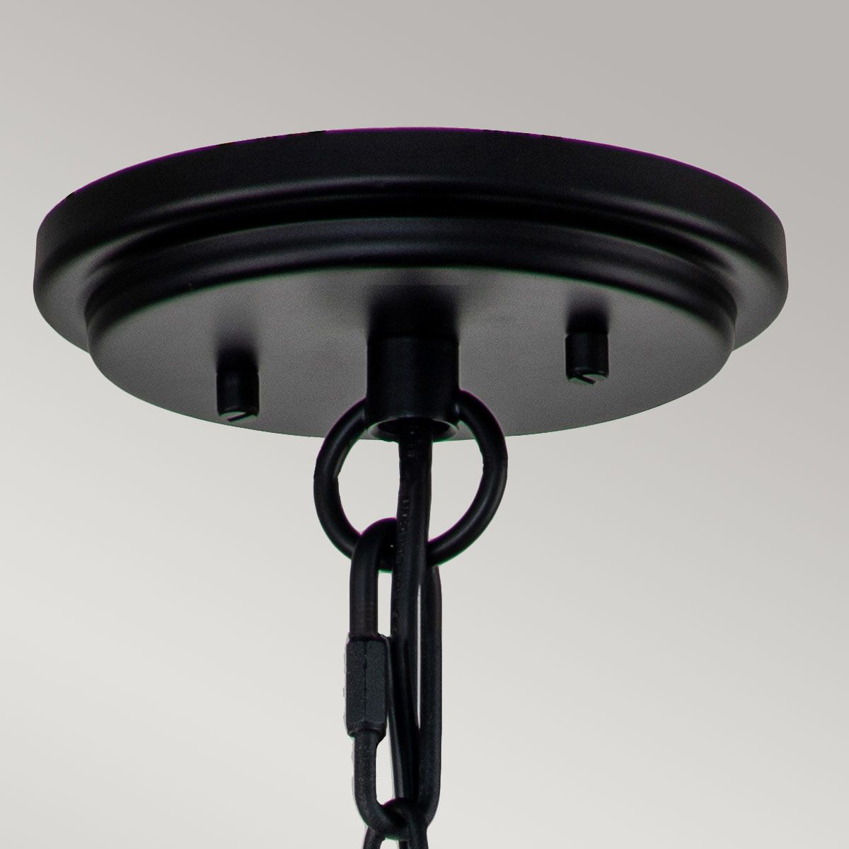Huntersfield Kettenlaterne mit 3 Lichtern, groß, Schwarz - Elsteadlighting - HK - HUNTERSFIELD8 - L - BK