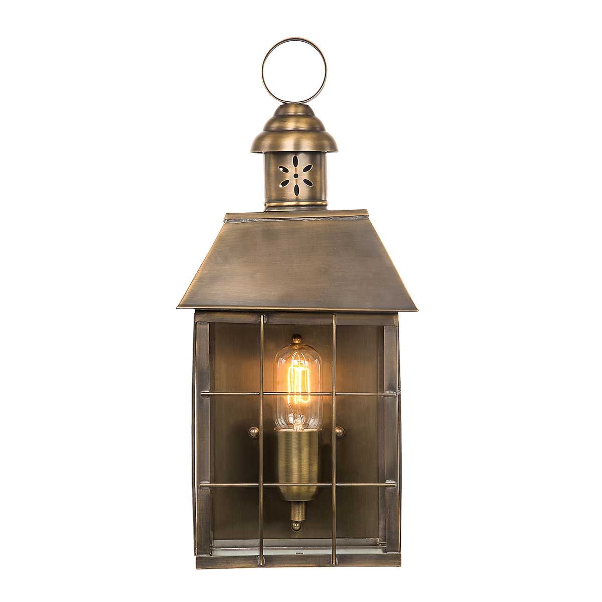 Hyde Park 1 - flammige Wandlaterne - Gealtertes Messing - Elsteadlighting - HYDE - PARK - BR