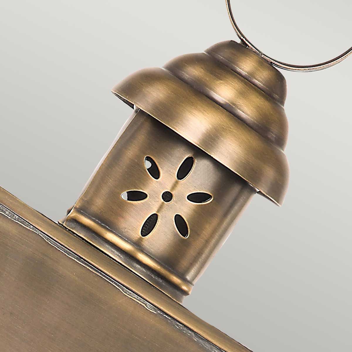 Hyde Park 1 - flammige Wandlaterne - Gealtertes Messing - Elsteadlighting - HYDE - PARK - BR