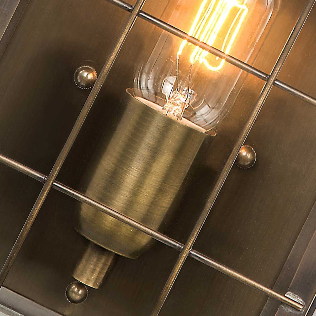 Hyde Park 1 - flammige Wandlaterne - Gealtertes Messing - Elsteadlighting - HYDE - PARK - BR