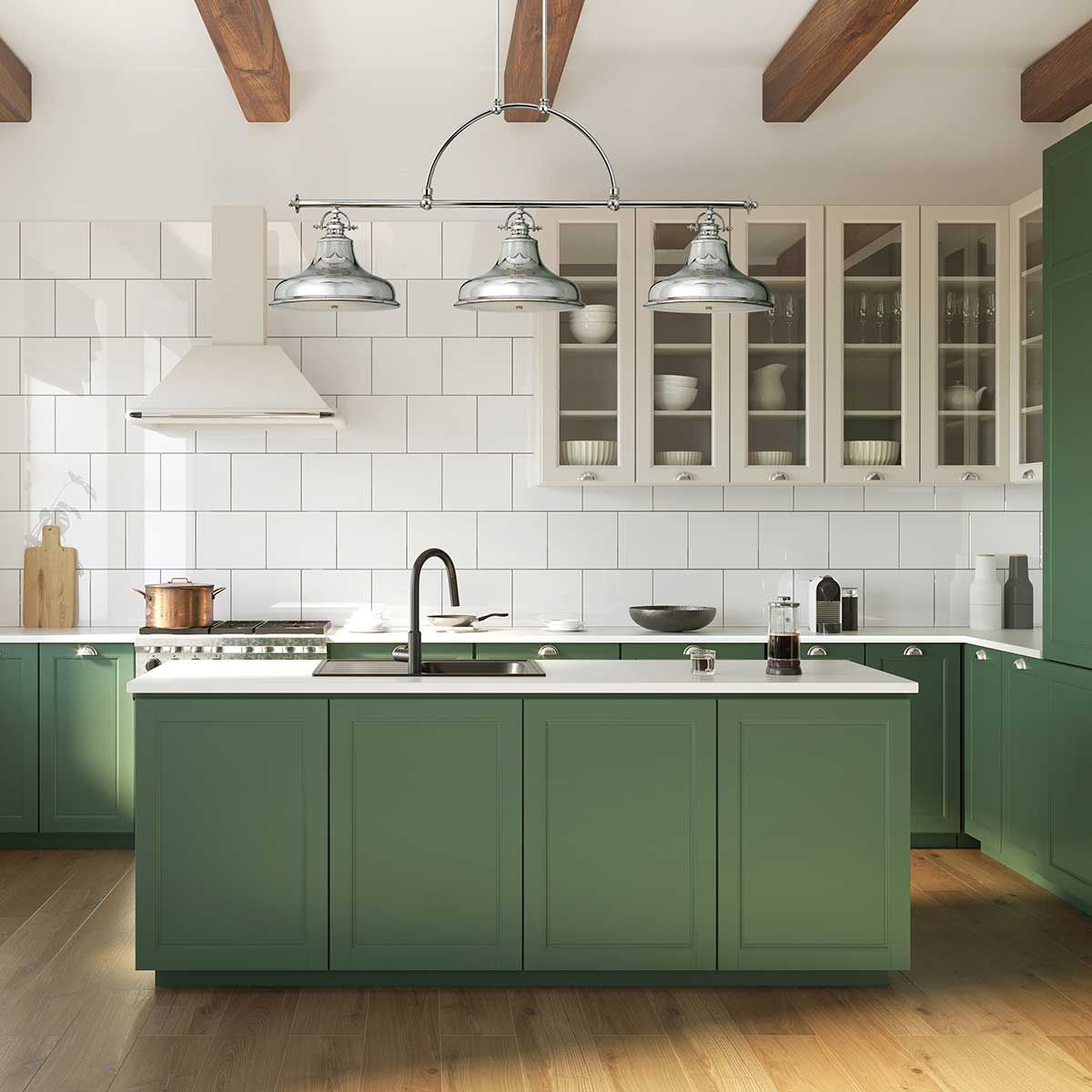 Inselleuchte Emery 3-flammig - Imperial Silver - Elsteadlighting - leuchtengrosshandel24