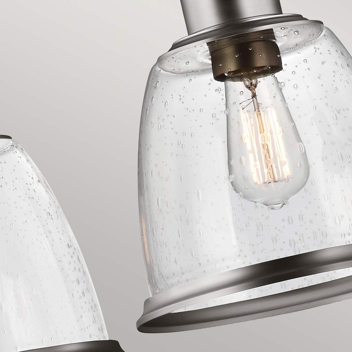 Inselleuchte Hobson mit 3 Lichtern, Satin-Nickel - Elsteadlighting - leuchtengrosshandel24