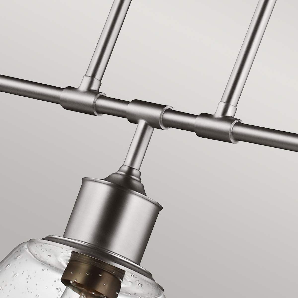 Inselleuchte Hobson mit 3 Lichtern, Satin-Nickel - Elsteadlighting - leuchtengrosshandel24