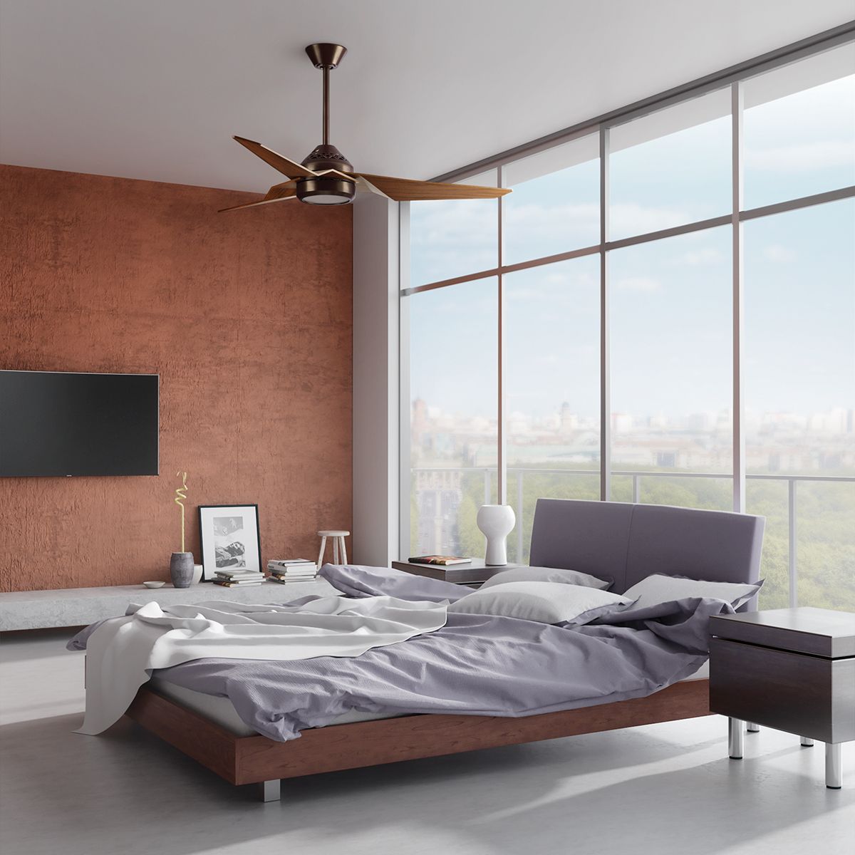 Jade - 60 Zoll / 152 cm Ventilator - Ölgebürstete Bronze - Elsteadlighting - leuchtengrosshandel24