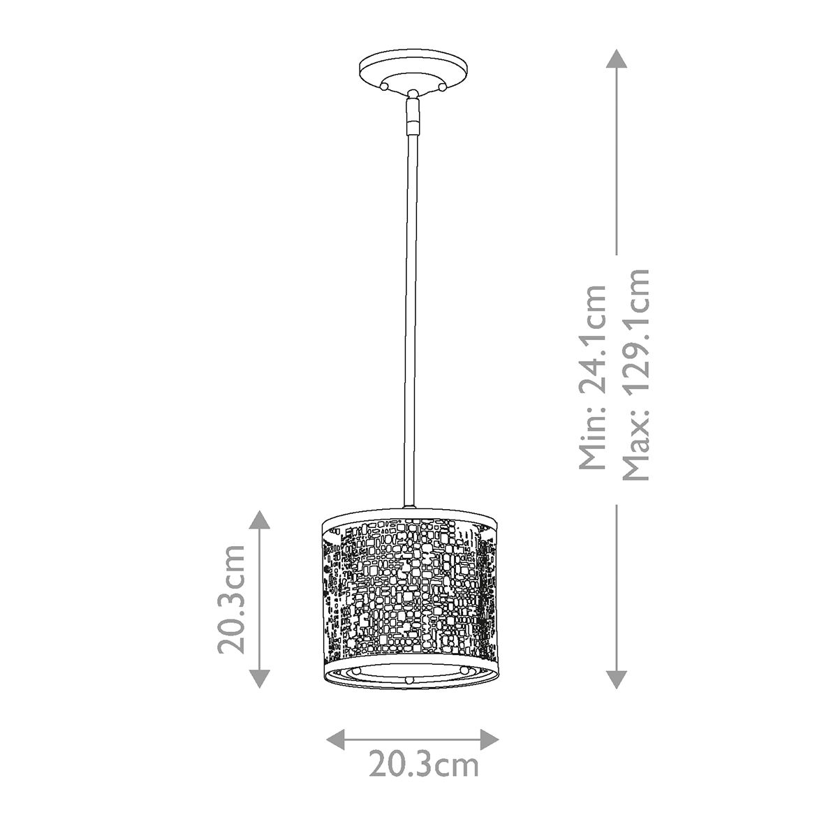 Joplin 1-flammige Mini-Pendelleuchte - Chrom - Elsteadlighting - leuchtengrosshandel24