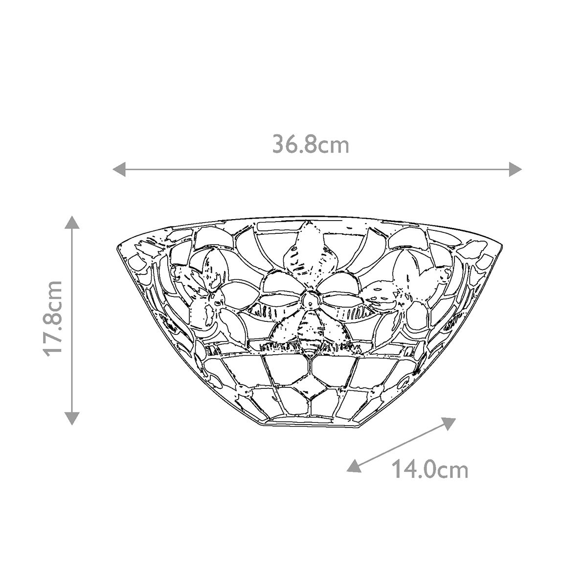 Kami 2-flammiger Wandfluter - Vintage Bronze - Elsteadlighting - leuchtengrosshandel24