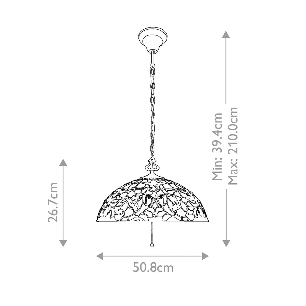 Kami 3-Licht-Pendelleuchte mit 3 Lichtern - Vintage Bronze - Elsteadlighting - leuchtengrosshandel24