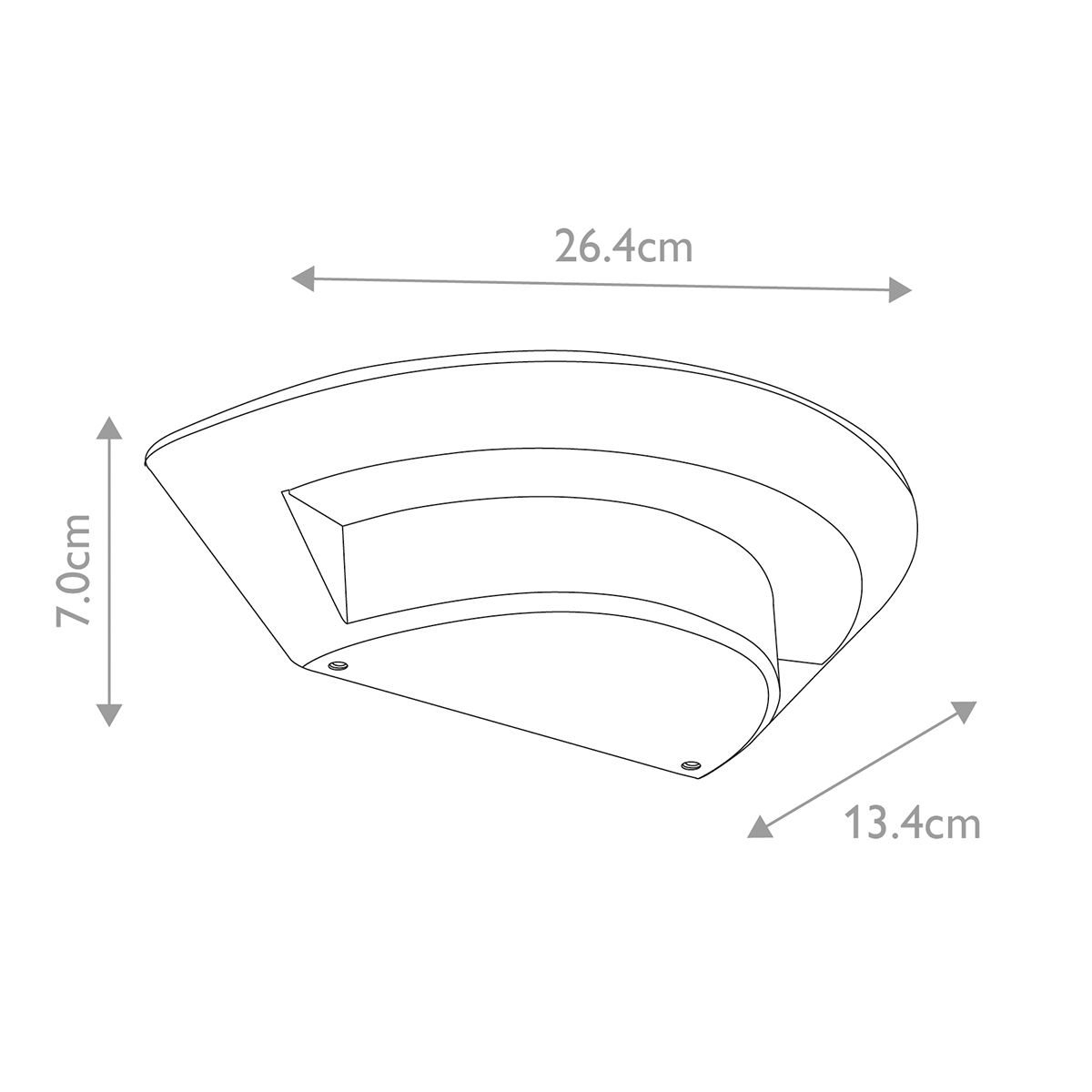 Kasper 1 - flammige kleine Wandleuchte - Graphit - Elsteadlighting - KASPER