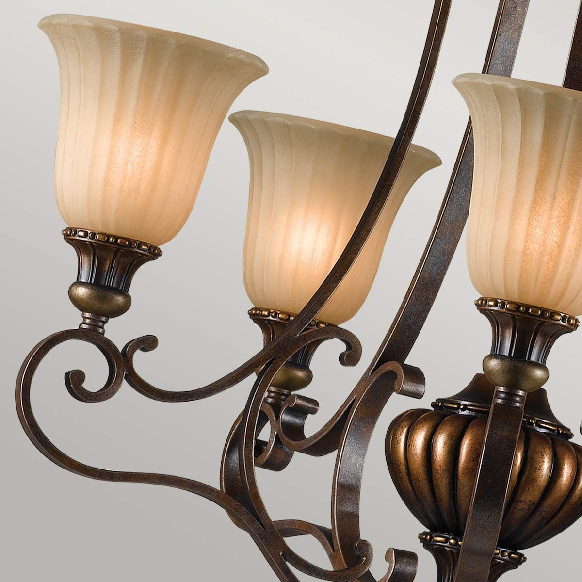 Kelham Hall Kronleuchter mit 5 Lichtern, Firenze Gold/Britische Bronze - Elsteadlighting - leuchtengrosshandel24