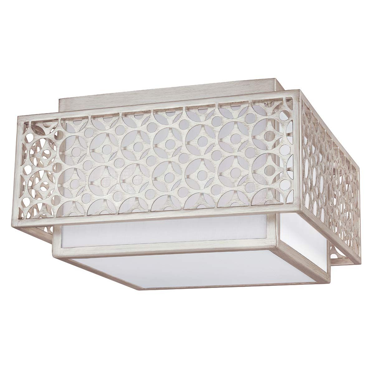 Kenney 2-flammige Deckenleuchte - Sunrise Silver - Elsteadlighting - leuchtengrosshandel24