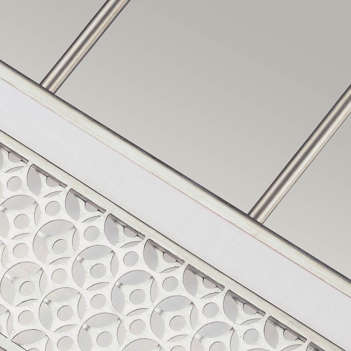 Kenney Insel-Kronleuchter mit 5 Lichtern, Sonnenaufgangssilber - Elsteadlighting - leuchtengrosshandel24