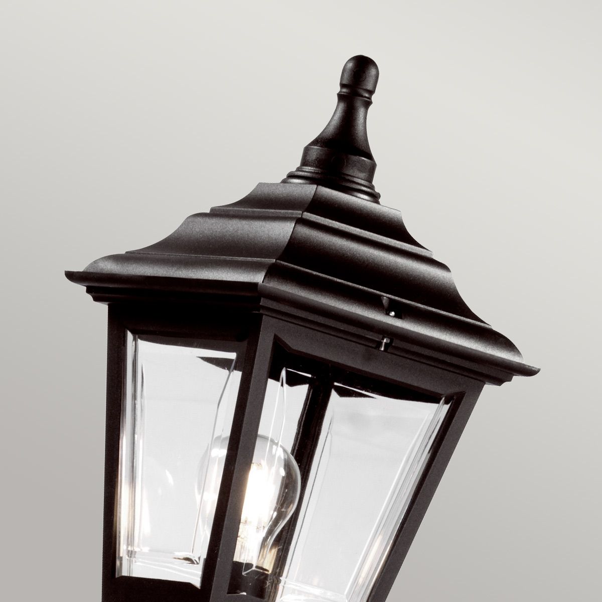 Kerry Laternenpfahl mit 1 Licht, Schwarz - Elsteadlighting - KERRY - POST