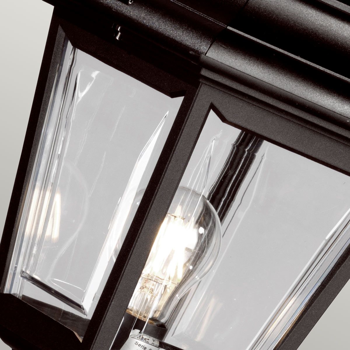 Kerry Säulenlaterne mit 1 Licht, Schwarz - Elsteadlighting - KERRY - PILLAR