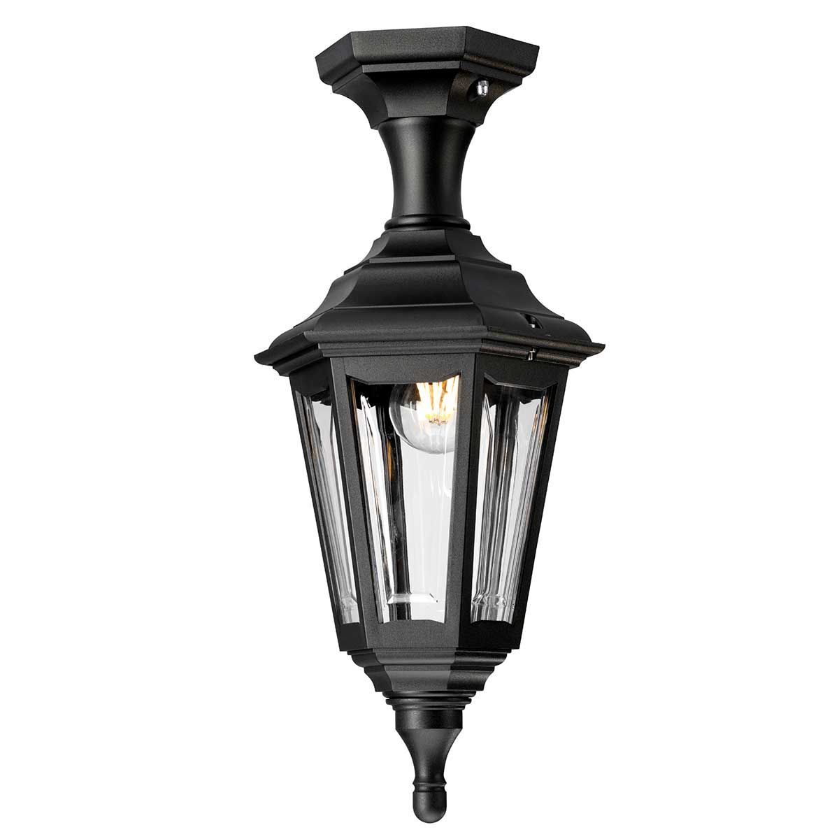 Kinsale 1 - flammige Sockel - /Verandalaterne - Schwarz - Elsteadlighting - KINSALE - PED - POR