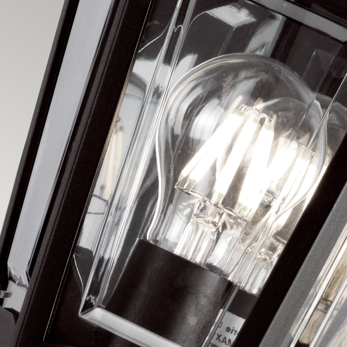 Kinsale 1 - flammige Wandlaterne - Schwarz - Elsteadlighting - KINSALE - FLUSH