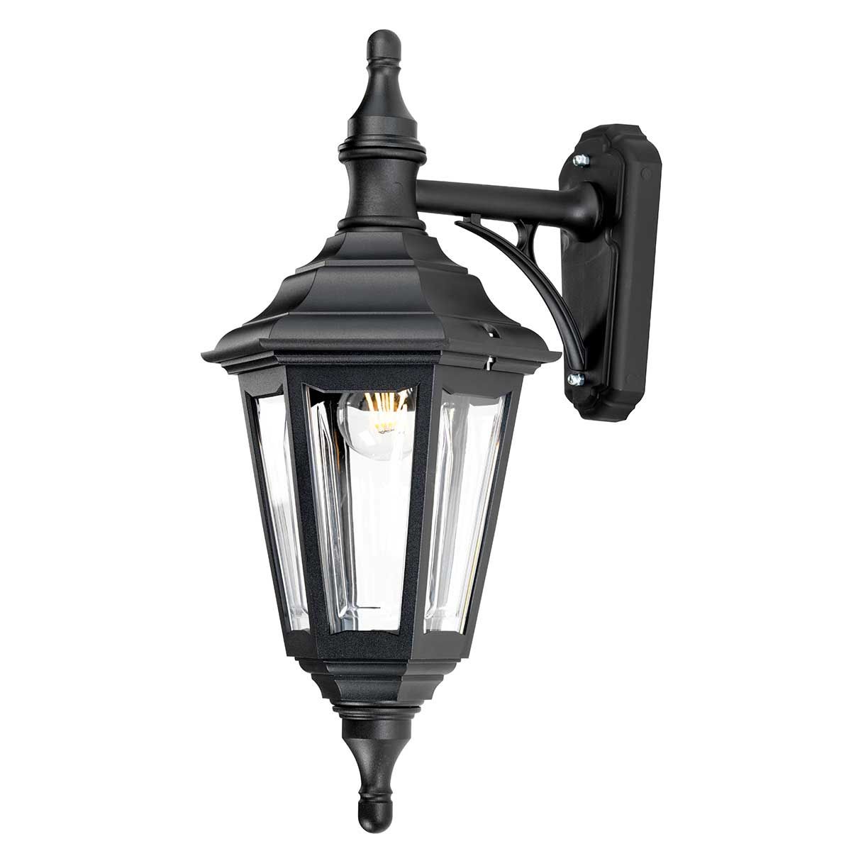 Kinsale 1 - flammige Wandlaterne - Schwarz - Elsteadlighting - KINSALE - WALL