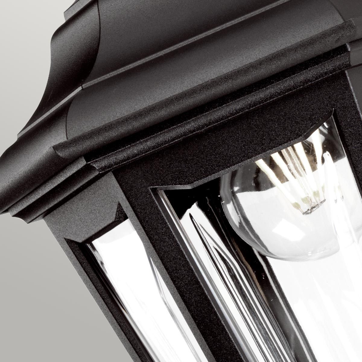 Kinsale 1 - flammige Wandlaterne - Schwarz - Elsteadlighting - KINSALE - WALL