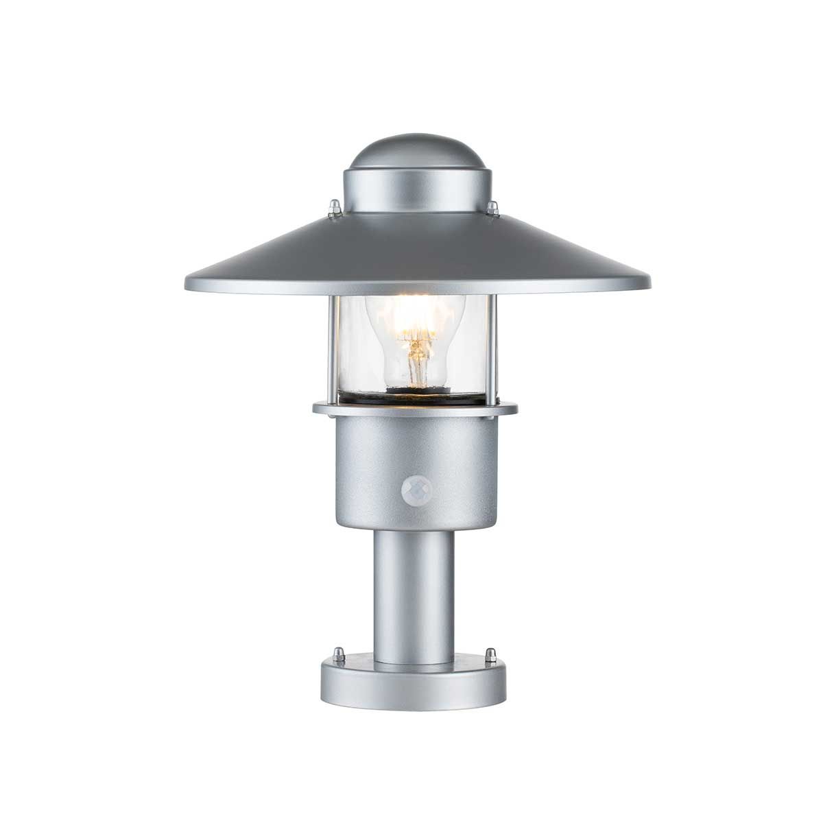 Klampenborg 1 - flammige Sockelleuchte mit PIR - Silber - Elsteadlighting - KLAMPENBORG - PED - PIR - SIL