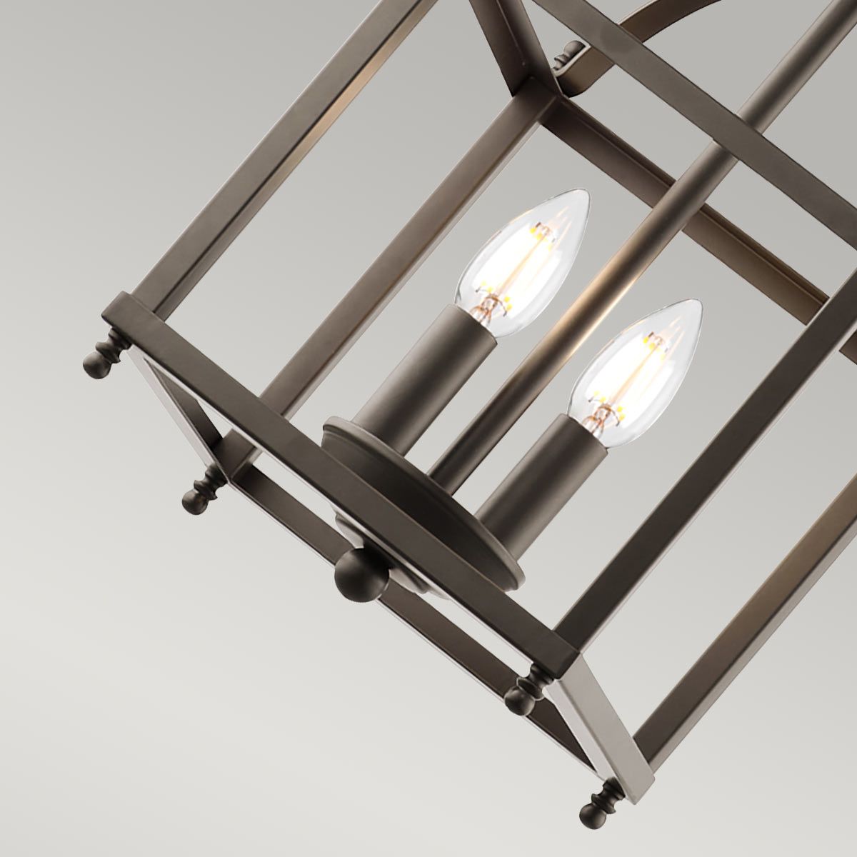 Kleine 2-flammige Pendelleuchte Larkin - Alte Bronze - Elsteadlighting - leuchtengrosshandel24