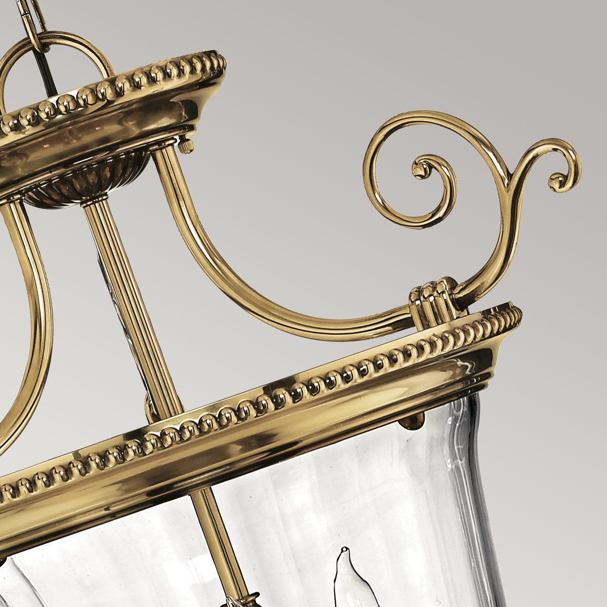 Kleine Pendelleuchte „Cambridge“ mit 3 Lichtern, brüniertes Messing - Elsteadlighting - leuchtengrosshandel24