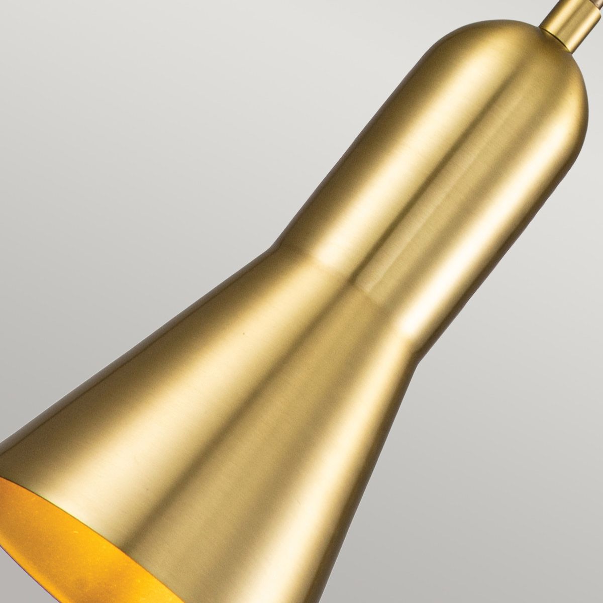 Kleine Pendelleuchte Etoile 1lt - Gealtertes Messing und Blattgold - Elsteadlighting - leuchtengrosshandel24