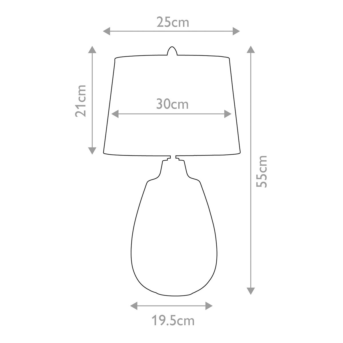 Kleine Tischlampe Newham mit 1 Licht - Keramik in Bronze / Lampenschirm in Perlenoptik - Elsteadlighting - leuchtengrosshandel24