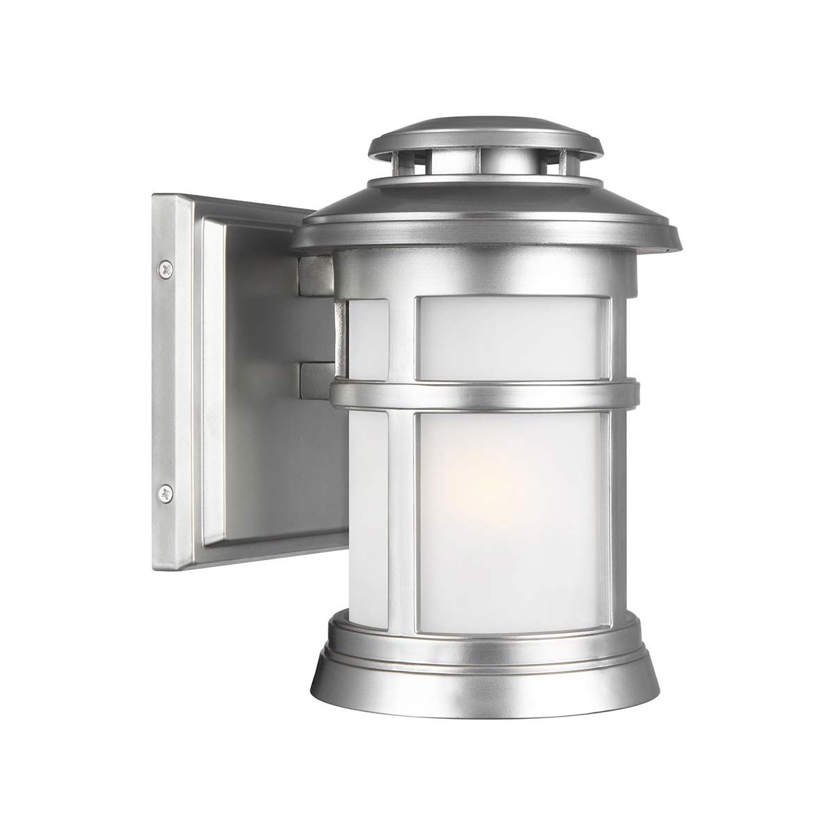 Kleine Wandlaterne Newport mit 1 Licht, lackierter gebürsteter Stahl - Elsteadlighting - FE - NEWPORT - S - PBS