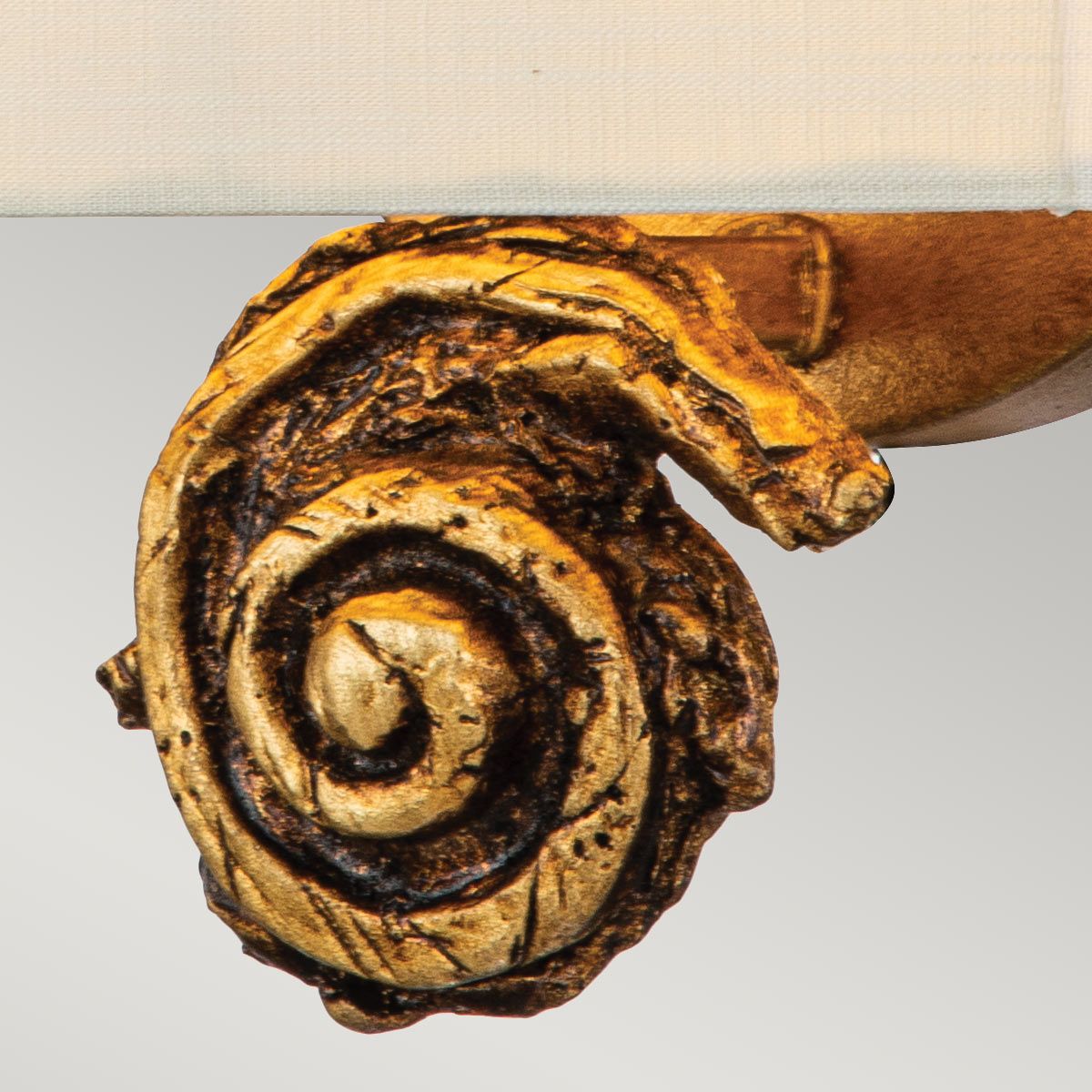 Kleine Wandleuchte „Swirl“ 1 l, Blattgold - Elsteadlighting - leuchtengrosshandel24