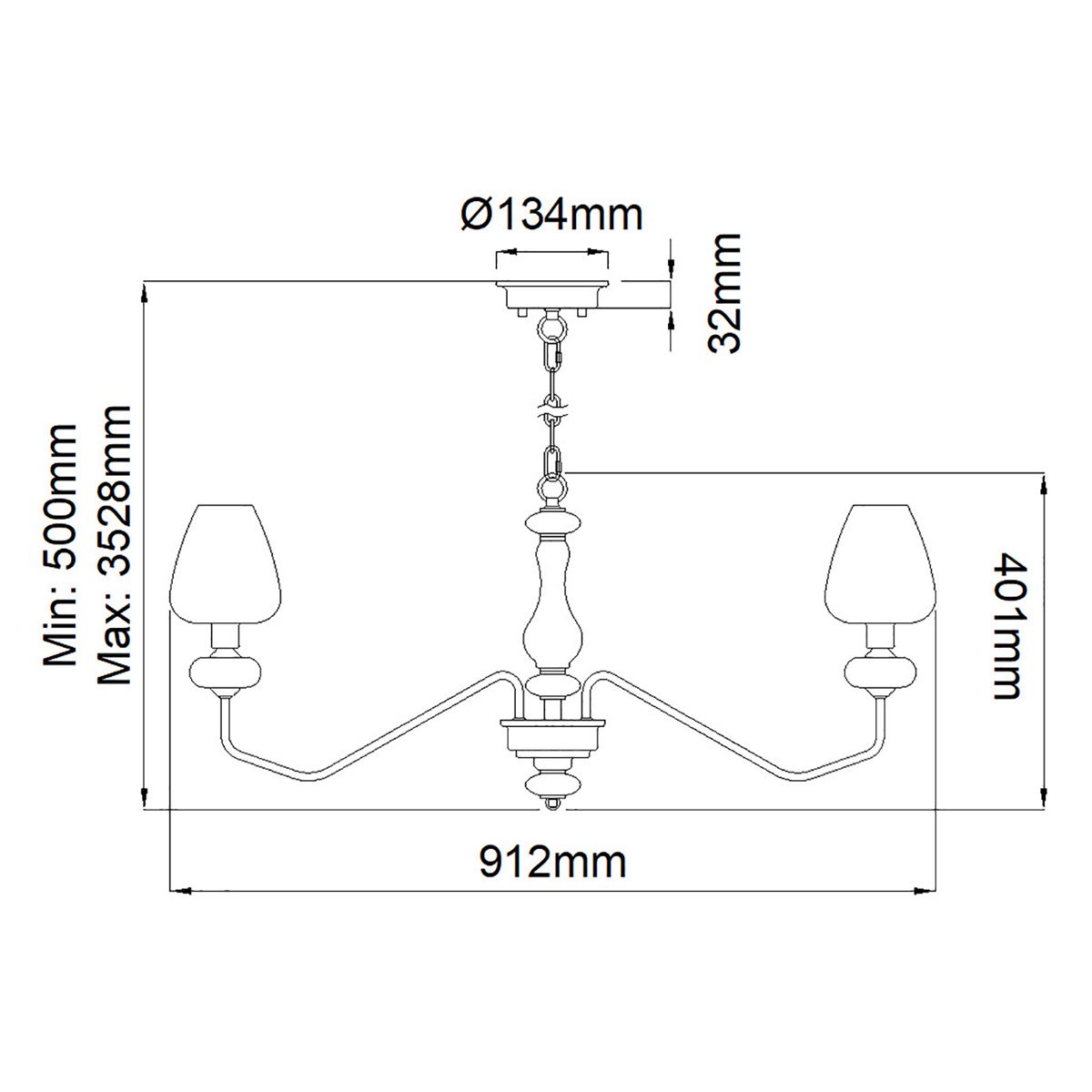 Kronleuchter Armand mit 8 Lichtern, Messing versilbert und anthrazitfarben lackiert - Elsteadlighting - leuchtengrosshandel24