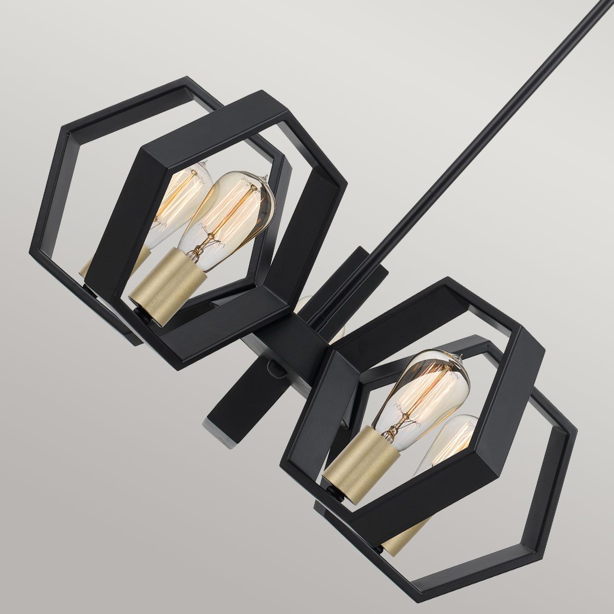 Kronleuchter Bismarck mit 5 Lichtern, Erdschwarz - Elsteadlighting - leuchtengrosshandel24