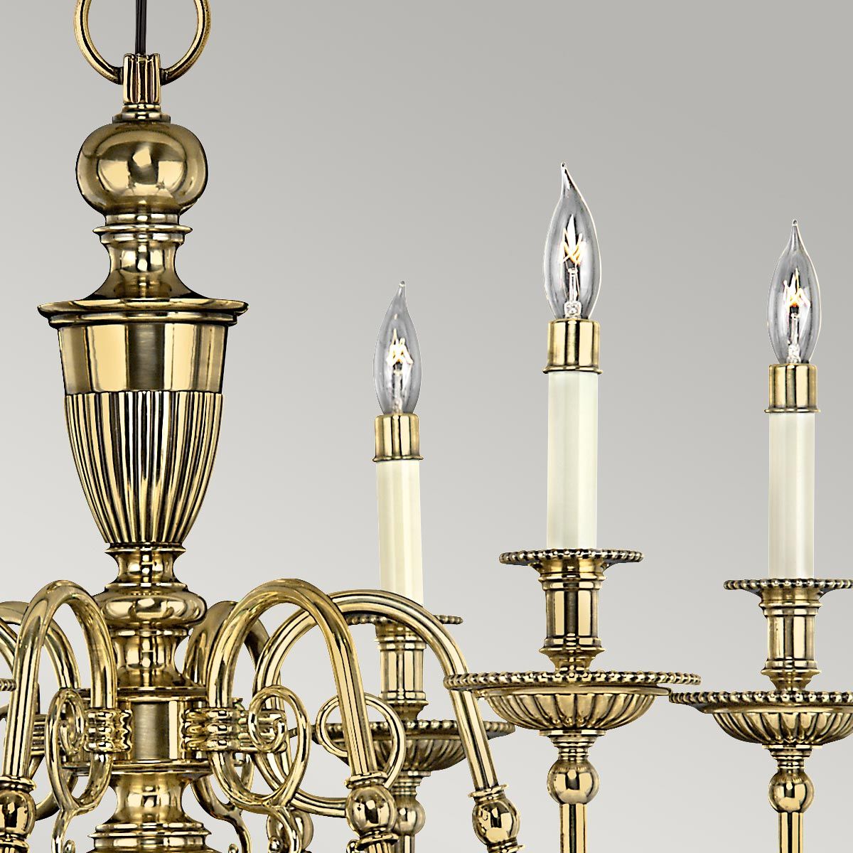 Kronleuchter „Cambridge“ mit 6 Lichtern, brüniertes Messing - Elsteadlighting - leuchtengrosshandel24