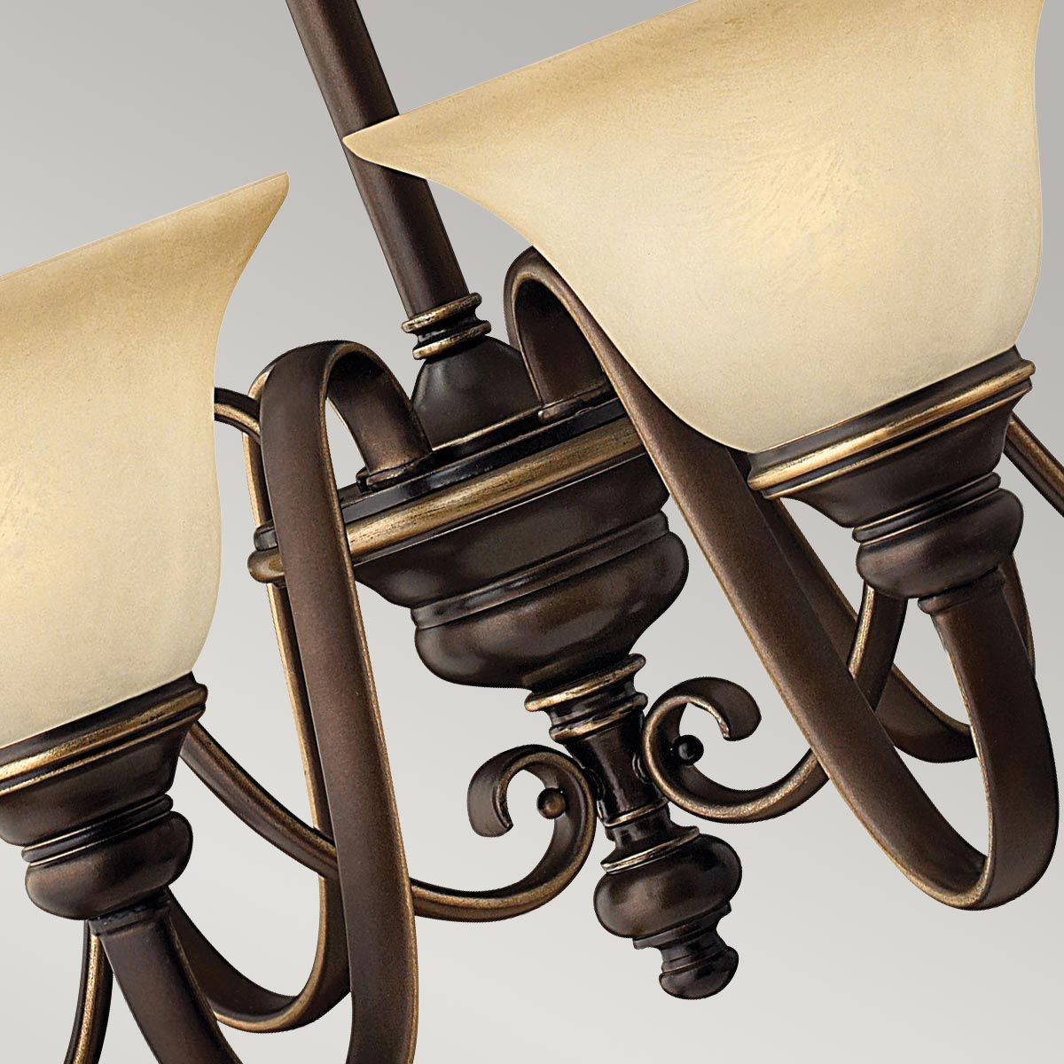 Kronleuchter Cello mit 6 Lichtern, Antikbronze - Elsteadlighting - leuchtengrosshandel24