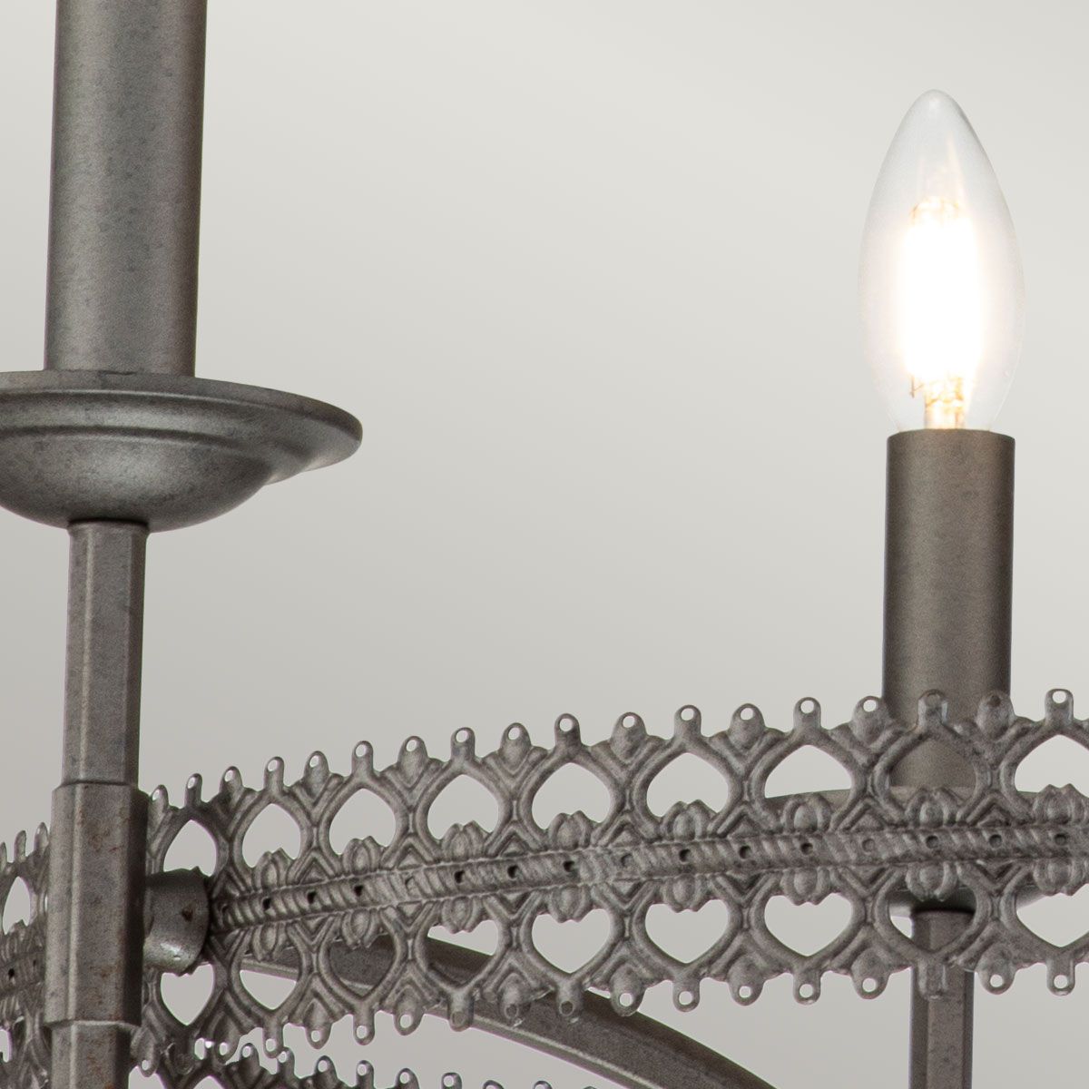 Kronleuchter Crown 3-flammig - Iron Gate - Elsteadlighting - leuchtengrosshandel24