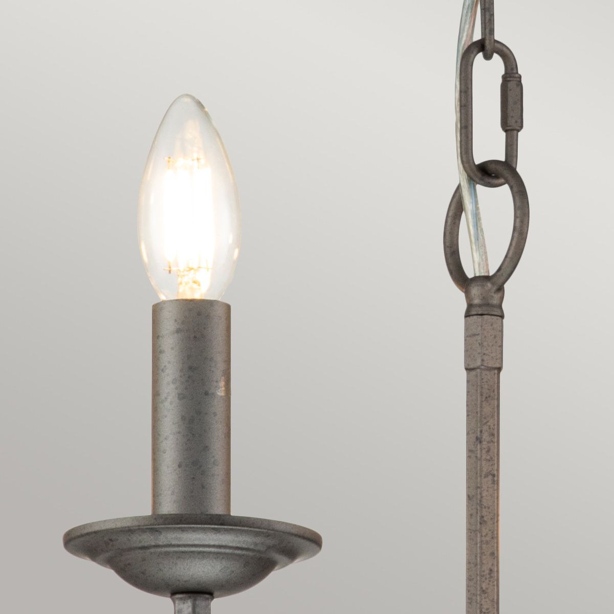 Kronleuchter Crown 6-flammig - Iron Gate - Elsteadlighting - leuchtengrosshandel24