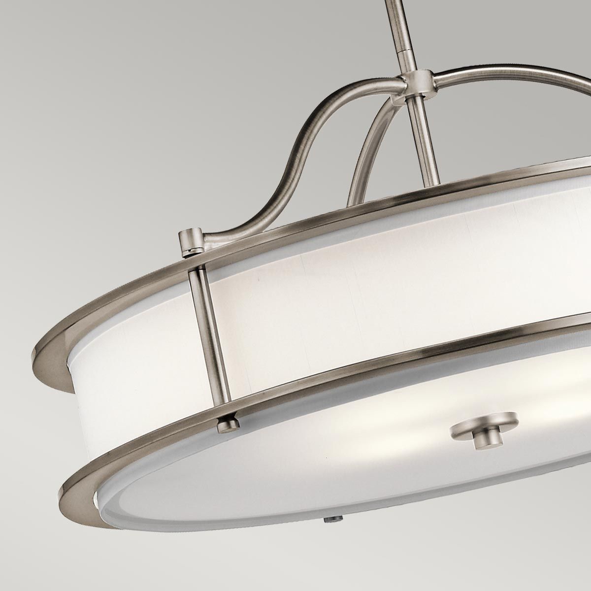 Kronleuchter Emory, 4 Lichter, halbbündig, klassisches Zinn - Elsteadlighting - leuchtengrosshandel24